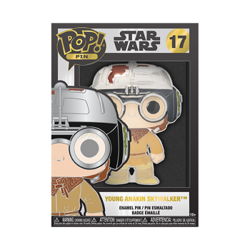 FUNKO POP PIN! Star Wars Young Anakin Skywalker #17